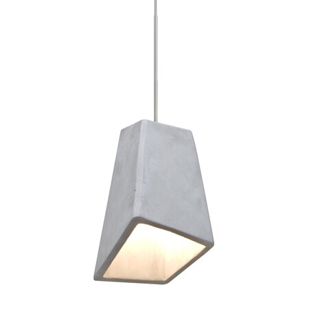 Besa Lighting Skip Cord Pendant, Natural, Satin Nickel, 1x9W LED 1XT-SKIPNA-LED-SN